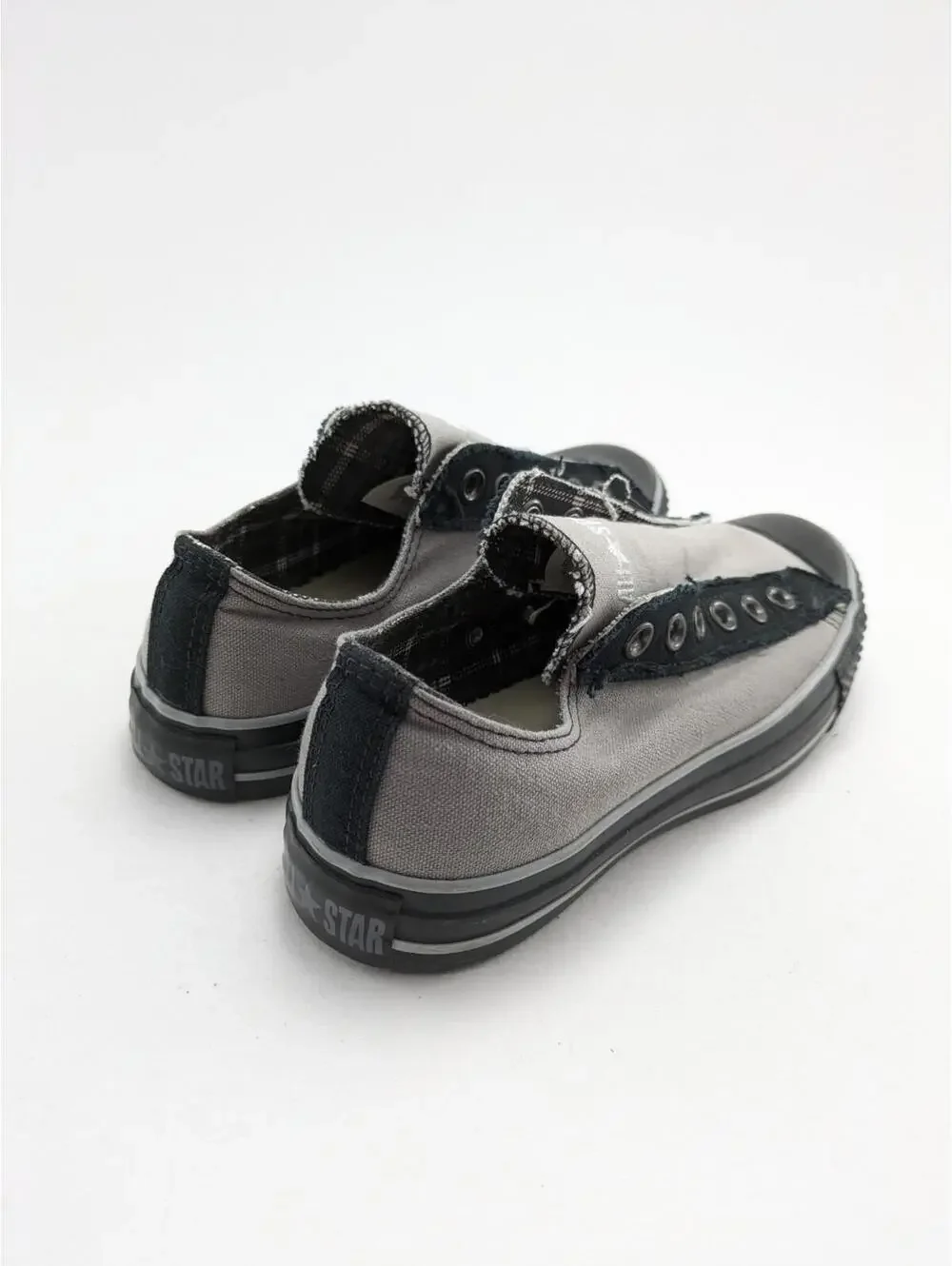 Womens Converse Chuck Taylor All Star Slip-On Grey Black‎ Shoes 135532C Size 7